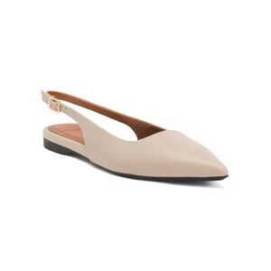VAGABOND SHOEMAKERS cream Leather Hermine Slingback Flats